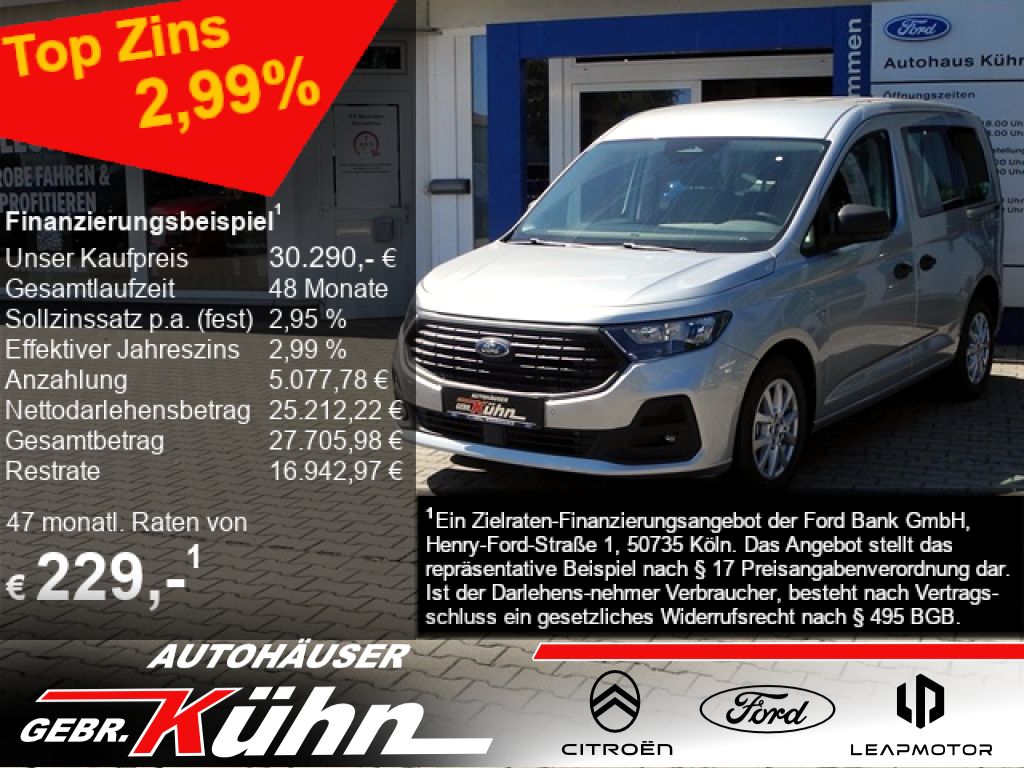 Bild des Angebotes Ford Tourneo Connect 1.5 TREND- Stand-/Sitzh.,Kamera,