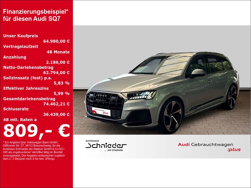 Bild des Angebotes Audi SQ7 4.0 TFSI quattro Matrix LED Sportsitze Kamer