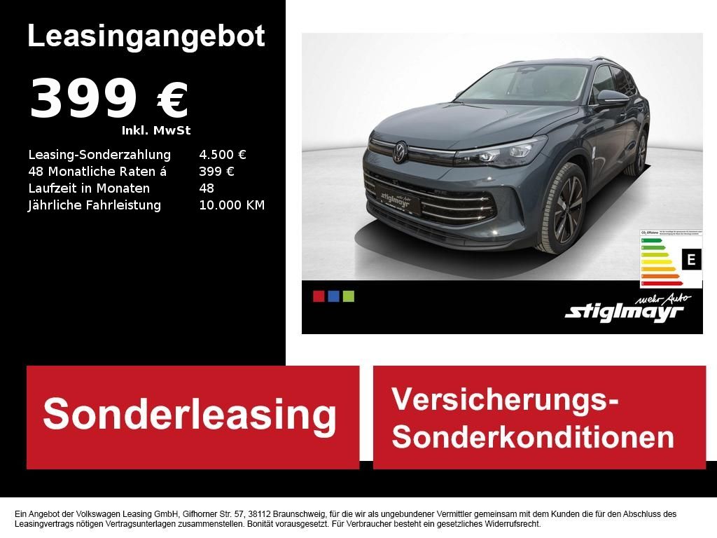 Bild des Angebotes Volkswagen Tiguan Elegance 1,5 eTSI 360°+Head-Up+Alu-19`