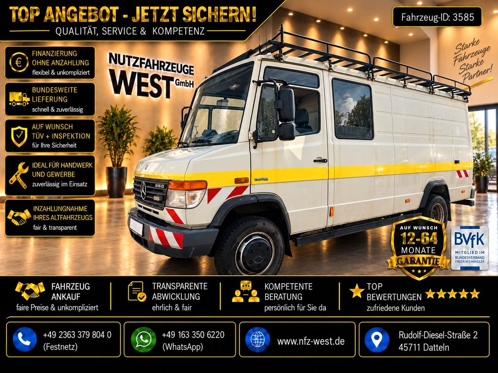Bild des Angebotes Mercedes-Benz Vario 616/816 D DoKa Mixto Kasten*Klima*TÜV NEU*