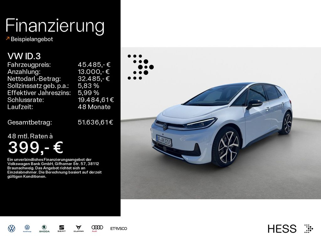 Bild des Angebotes Volkswagen ID.3 Neo Style 58 kWh  NAV*Wärmepumpe*IQ.LIGHT