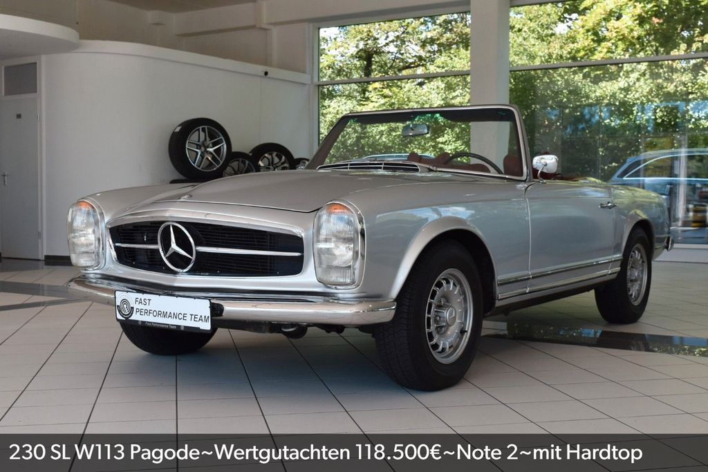 Bild des Angebotes Mercedes-Benz 230 SL W113 Pagode~Wertgutachten 118.500€~Note 2
