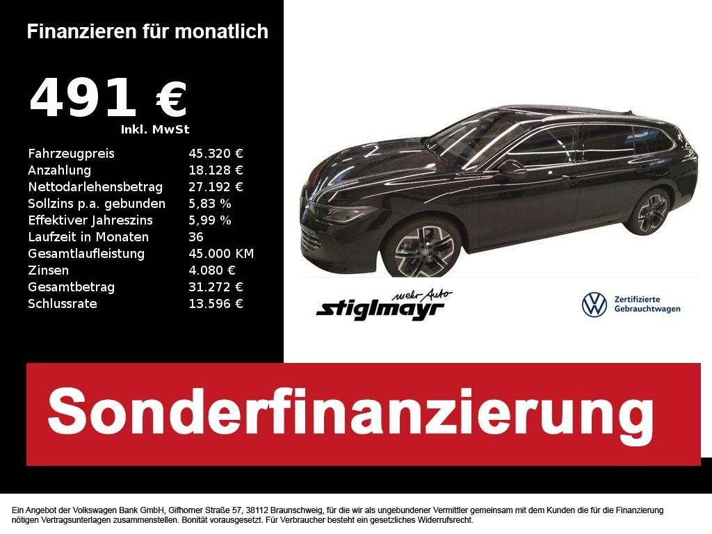 Volkswagen Passat Elegance 1.5 TSI eHybrid DSG HUD+PANO+AHK