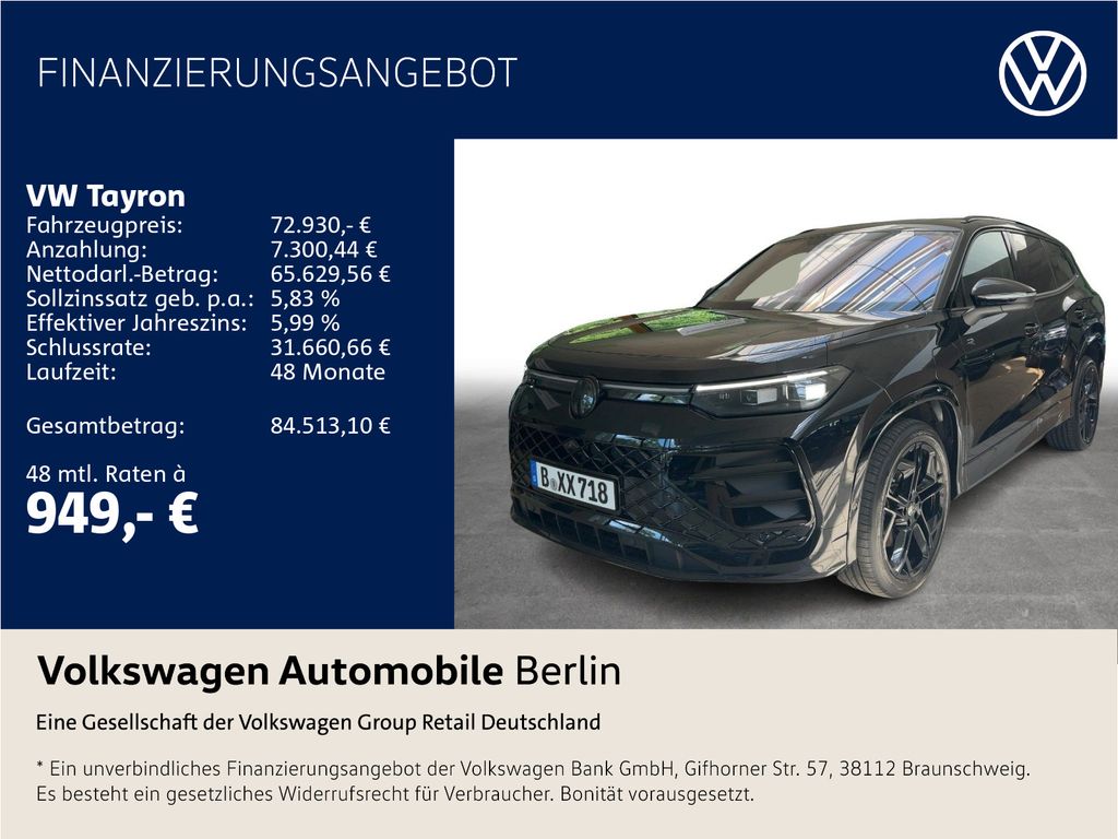 Bild des Angebotes Volkswagen Tayron R-Line 1,5 l eHybrid OPF 130 kW ( 177 PS)
