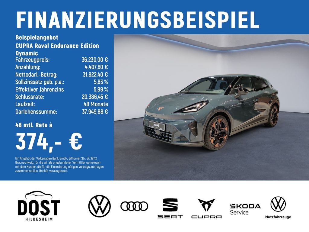 Bild des Angebotes Cupra Raval Endurance Edition Dynamic NAVI+SHZ+LED