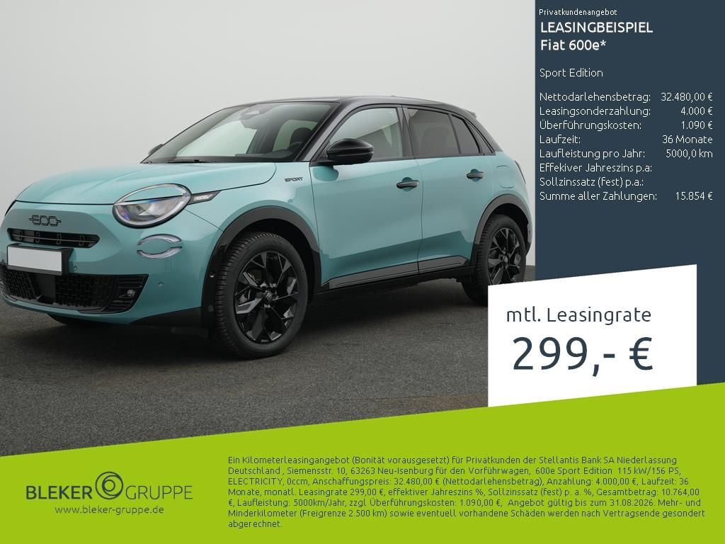 Bild des Angebotes Fiat 600e Sport Edition