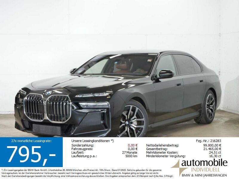 Bild des Angebotes BMW i7 xDr. 60 M Sport NP 163540.- ACC Massage Park+