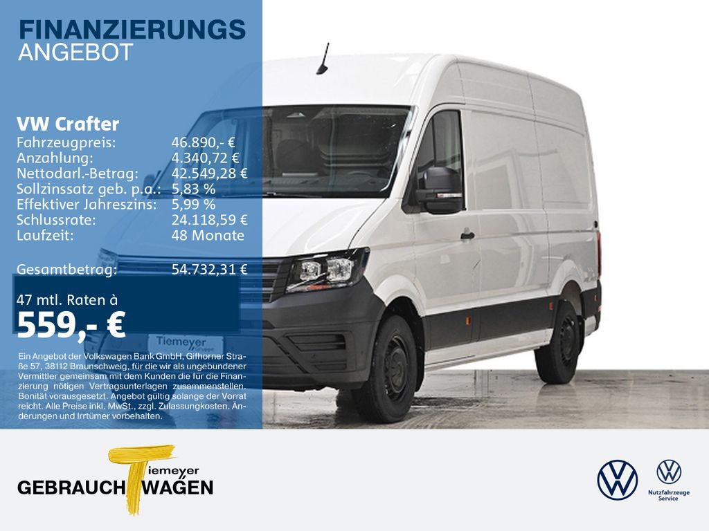 Bild des Angebotes Volkswagen Crafter Kasten 35 HD Ergo-Sitz GJR Kamera Klima
