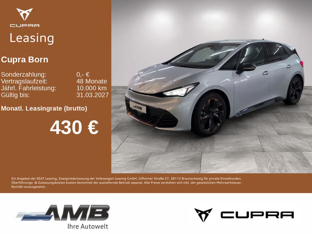 Bild des Angebotes Cupra Born eBoost 84kWh/LED/Sitzhz/Wärmepumpe/02.31Gar