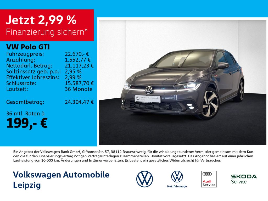 Bild des Angebotes Volkswagen Polo GTI 2.0 TSI DSG OPF *Navi*IQ.Light*