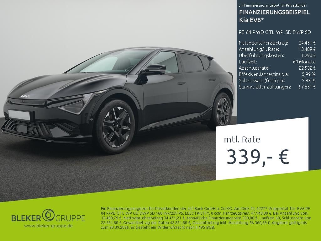 Bild des Angebotes Kia EV6 PE 84 RWD GTL WP GD DWP SD