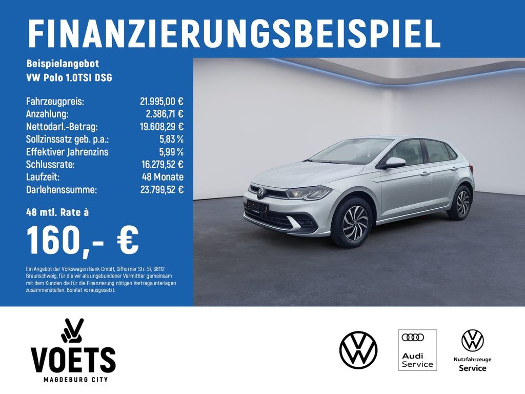 Bild des Angebotes Volkswagen Polo 1.0TSI DSG Life LED+DAB+SHZ+APPLE CARPLAY+