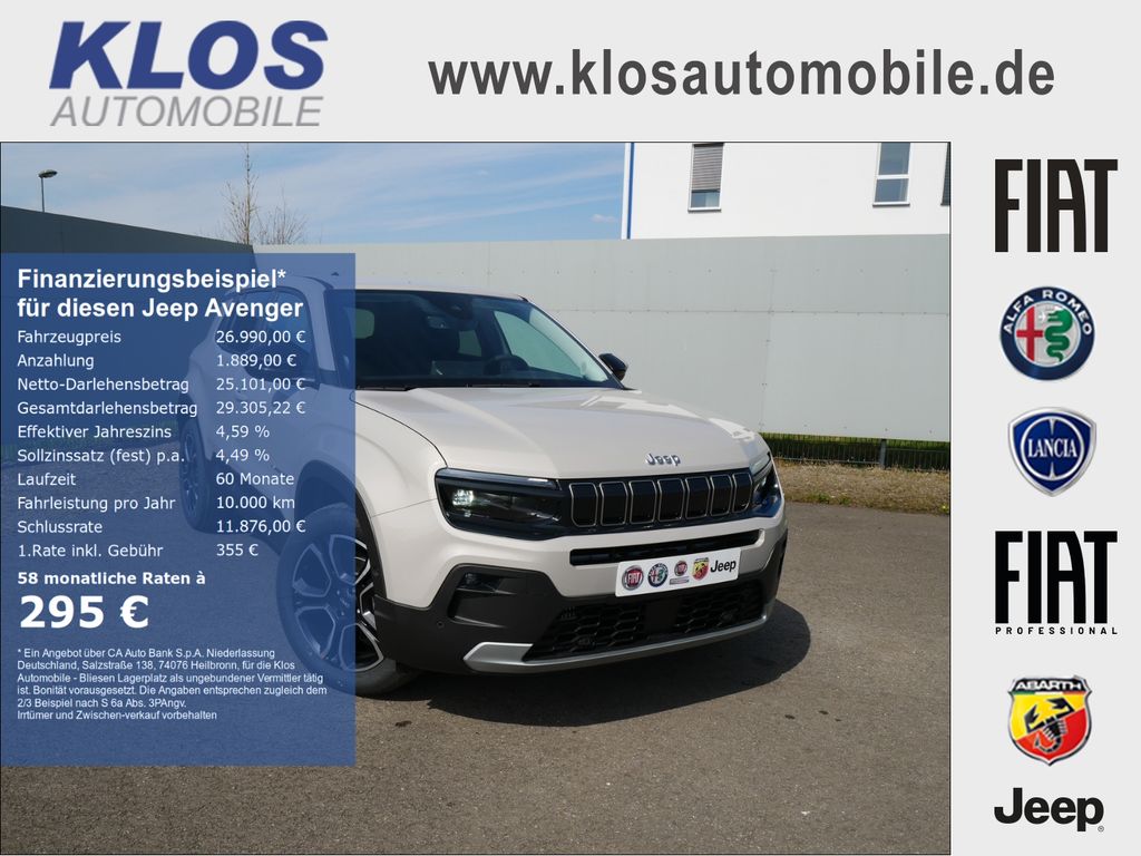Bild des Angebotes Jeep Avenger SUMMIT e-Hybrid 1.2 110 PS DCT6 NAV INFO