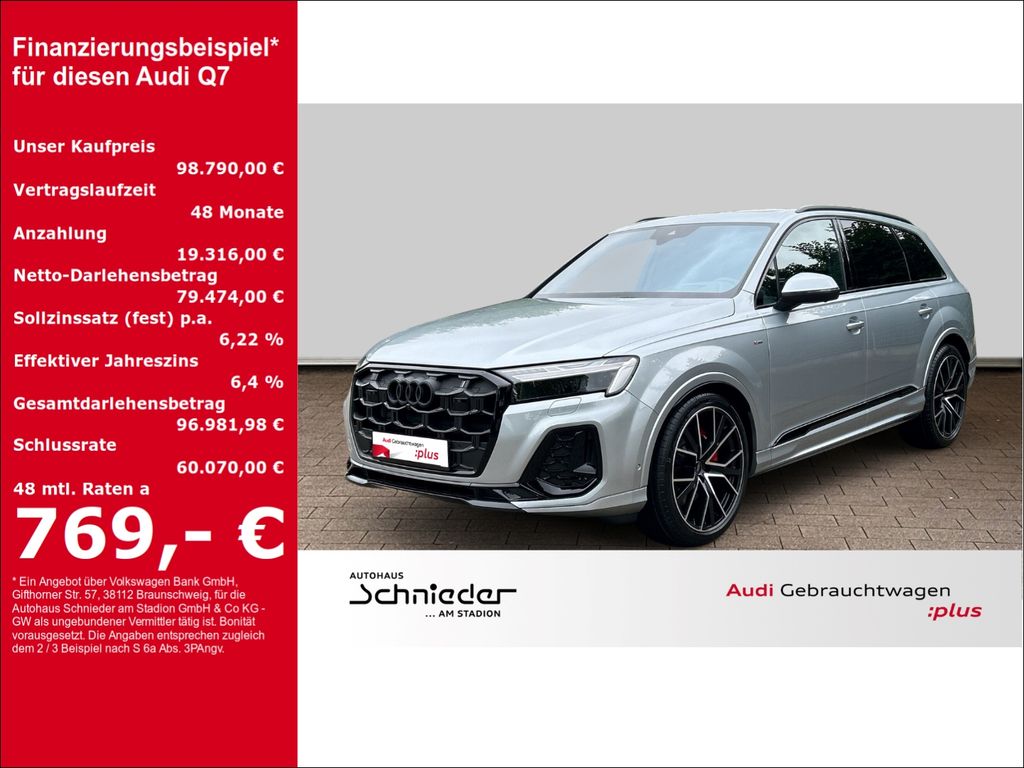 Bild des Angebotes Audi Q7 50 TDI S-LINE+HUD+PANO+AHK+LEDER+STANDHZG+MAT