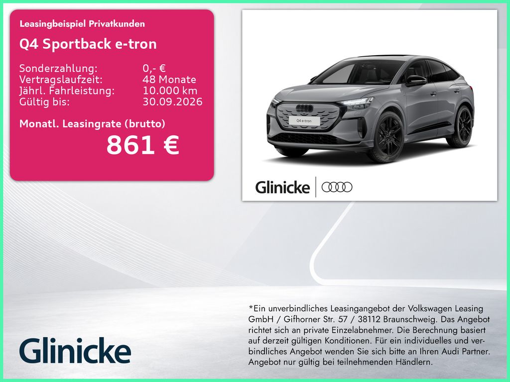 Bild des Angebotes Audi Q4 Sportback e-tron quattro 220 kW