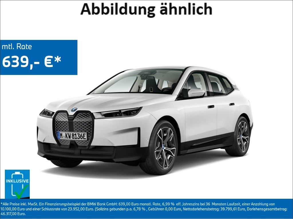 Bild des Angebotes BMW iX Sport xDrive40/HUD/AHK/HarmanKardon/ACC/Leder