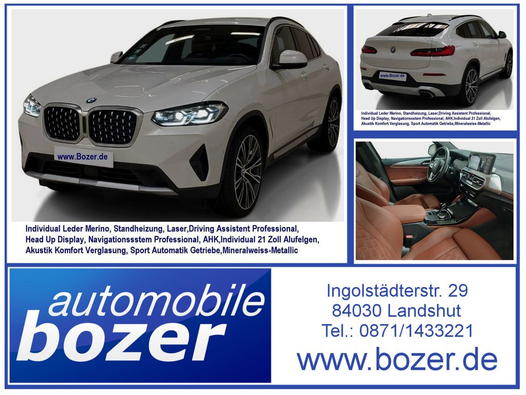 Bild des Angebotes BMW X4 xDr 30d Leder Individual Merino NP:92.239