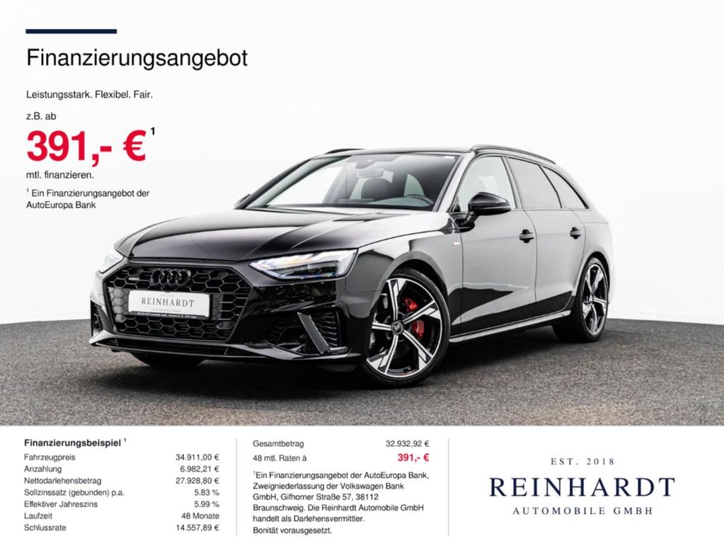 Bild des Angebotes Audi A4 AVANT 45TFSi Q S LINE COMPETITION PLUS PANO