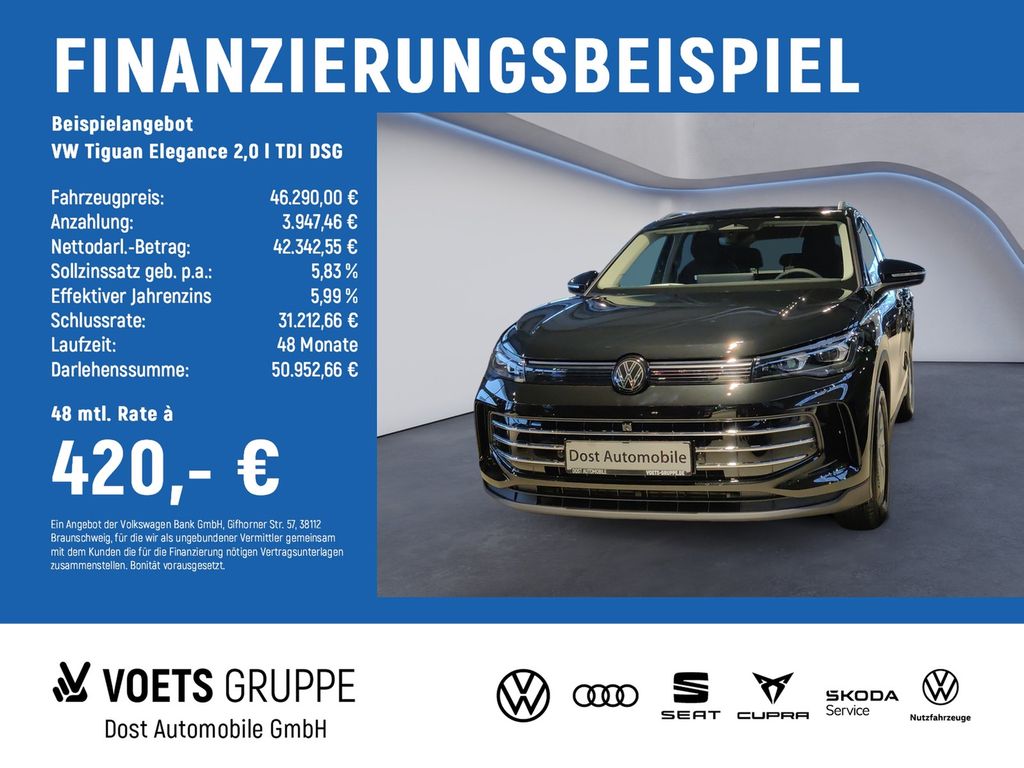 Bild des Angebotes Volkswagen Tiguan Elegance 2,0 l TDI DSG IQ.DRIVE PREMIUM