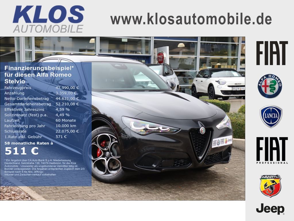 Bild des Angebotes Alfa Romeo Stelvio VELOCE 2.2 DIESEL 16V 210 PS AT8 Q4