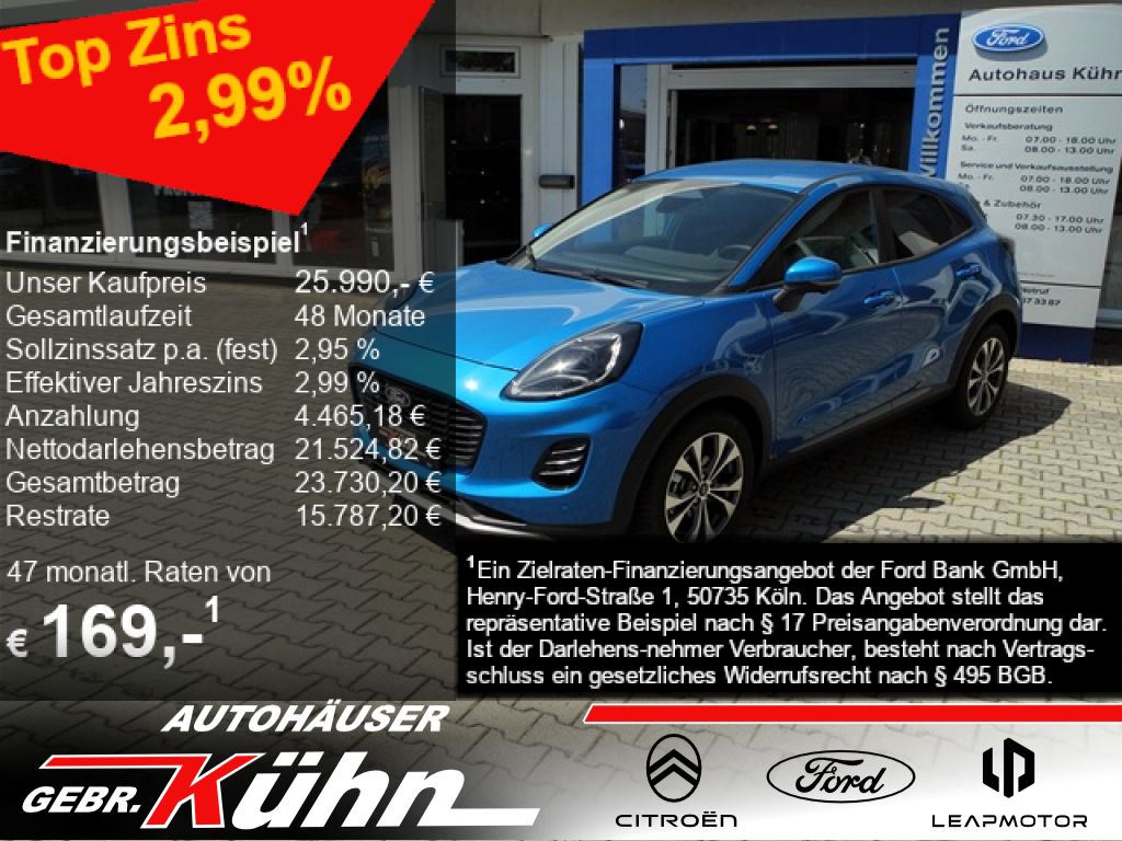 Bild des Angebotes Ford Puma Hybrid TITANIUM - 360°, eHeck., Allwetter