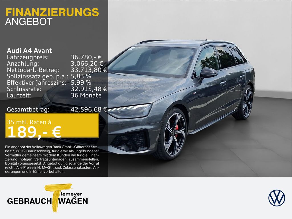 Audi A4 Avant 40 TFSI Q 2x S LINE LM19 AHK MATRIX-LED