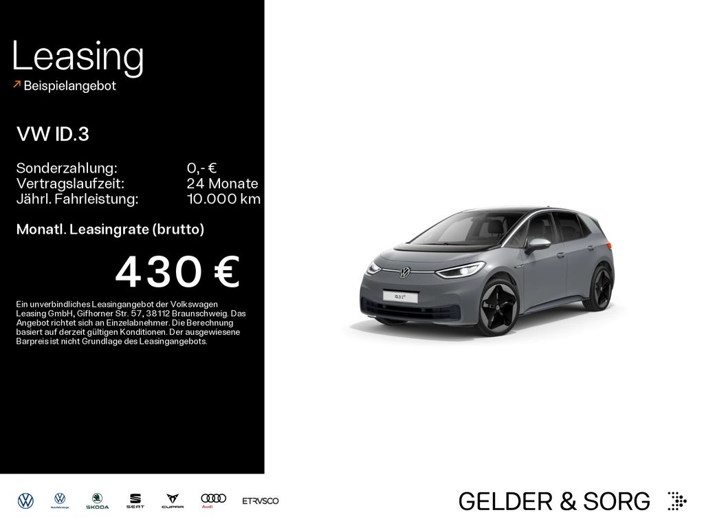 Bild des Angebotes Volkswagen ID.3 Pro Performance 539Km/WLTP*RFK*HuD*Pano*