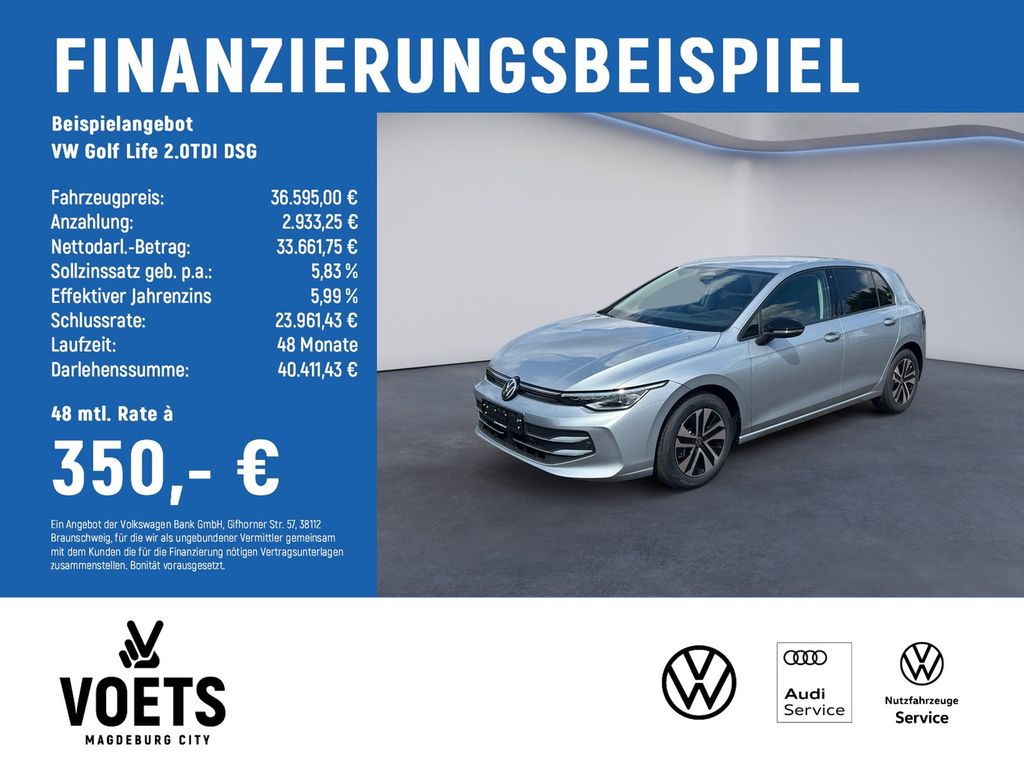 Bild des Angebotes Volkswagen Golf Life 2.0TDI DSG Energy LED+NAVI+AHK+HUD+RFK