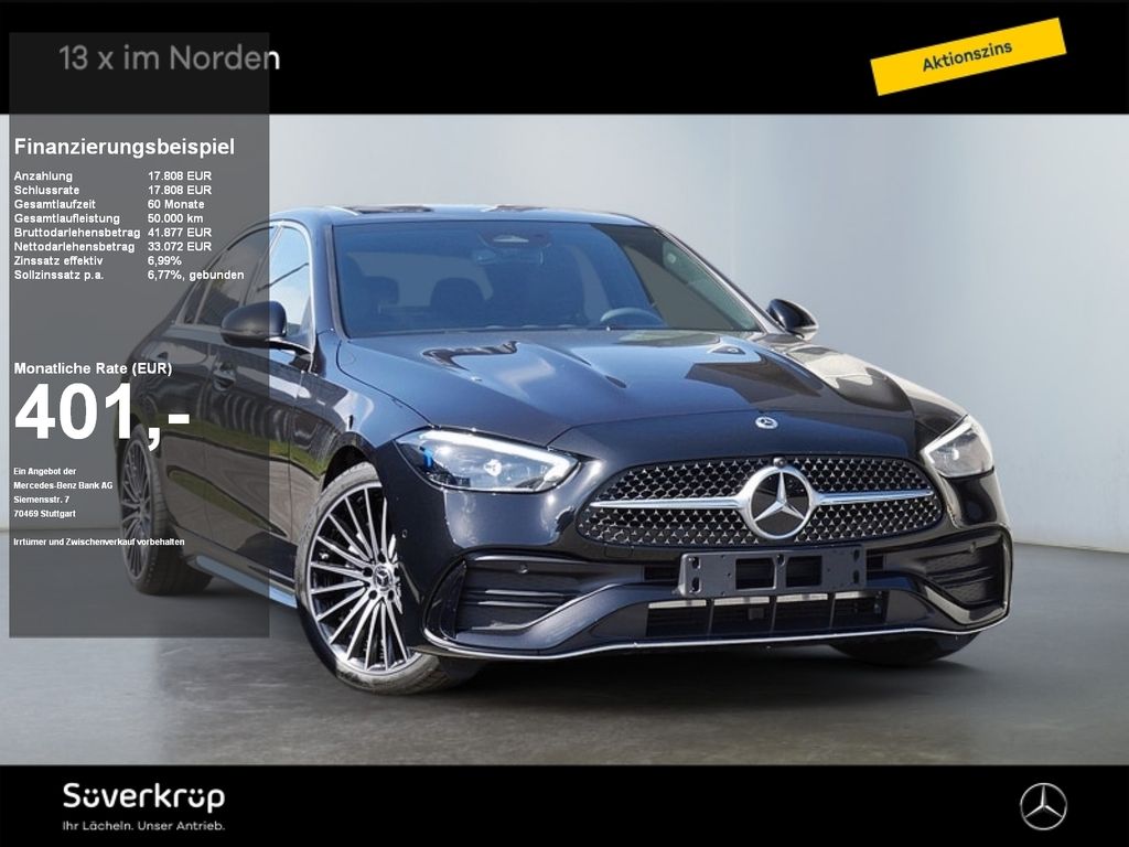 Bild des Angebotes Mercedes-Benz C 200 AMG MEMO 360 AHK DISTR KAMERA SPUR PDC SHZ