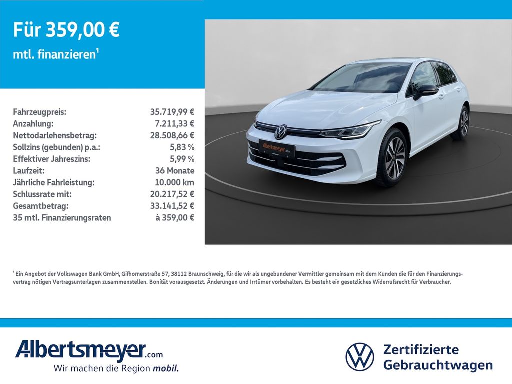 Bild des Angebotes Volkswagen Golf VIII 1.5 TSI ENERGY +AHK+LED+KLIMA+ZV