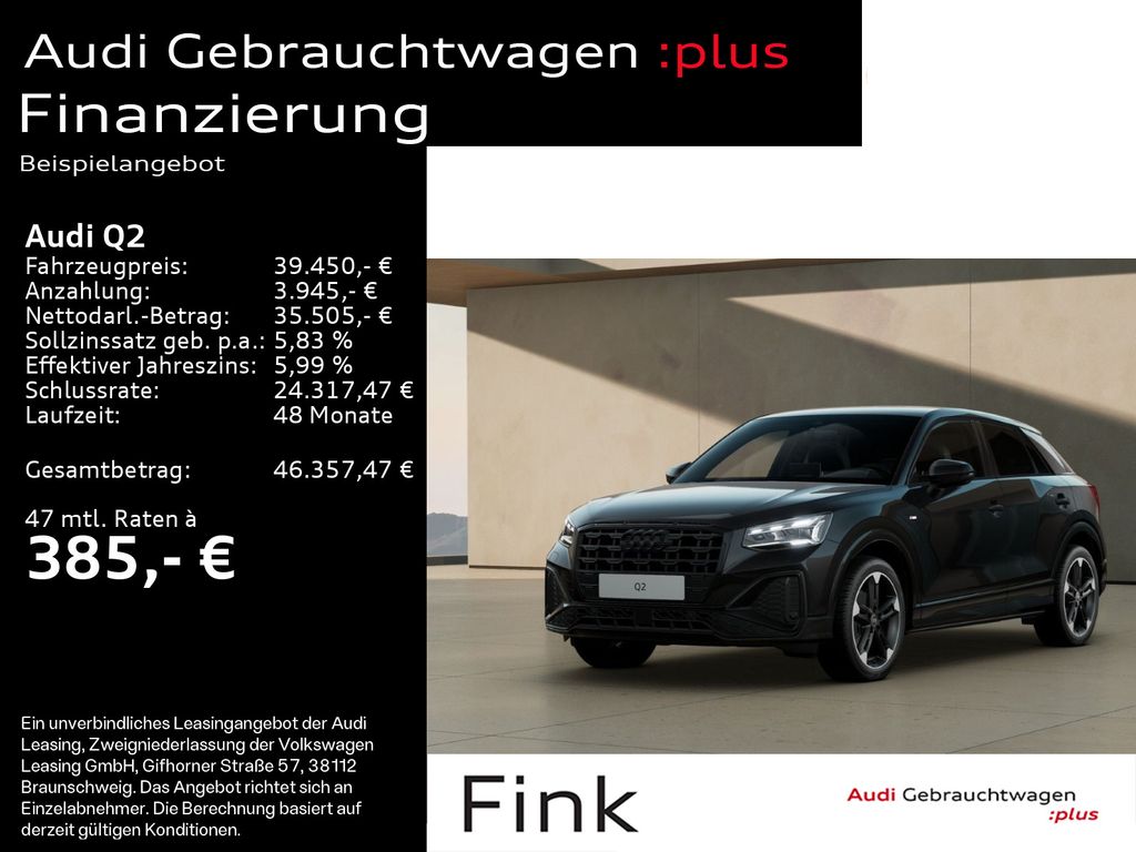 Bild des Angebotes Audi Q2 S line 35 TFSI S tronic S-Line Matrix Kamera