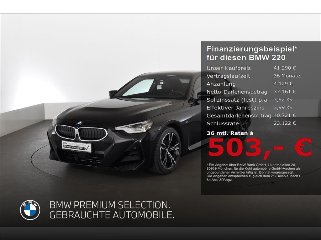 Bild des Angebotes BMW 220 i M Sport Sitzheizung Fernlichtassistent DAB