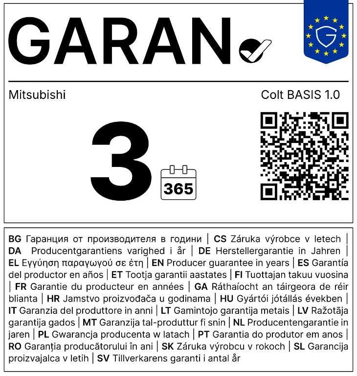 Bild des Angebotes Mitsubishi Colt BASIS 1.0 Benziner 5-Gang
