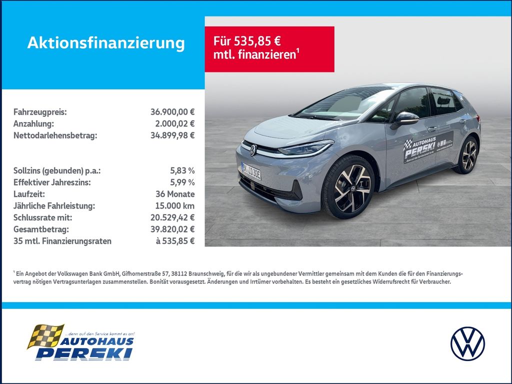 Bild des Angebotes Volkswagen ID.3 Neo 140 kW 1-Gang-Automatik KLIMA, NAVI, LE