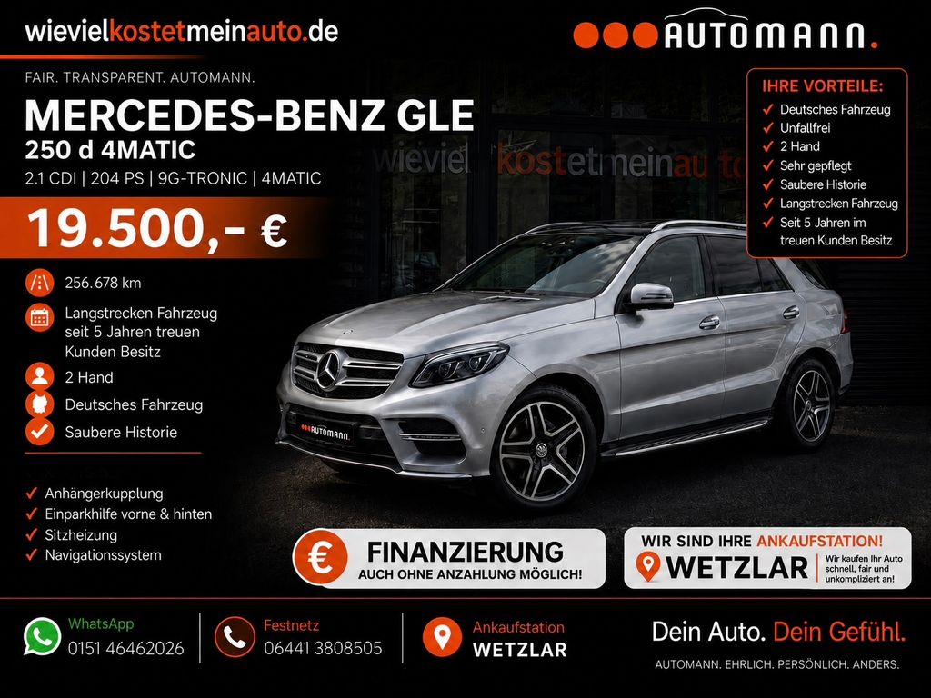 Bild des Angebotes Mercedes-Benz GLE 250d 4Matic*Panorama*AHK* Allrad