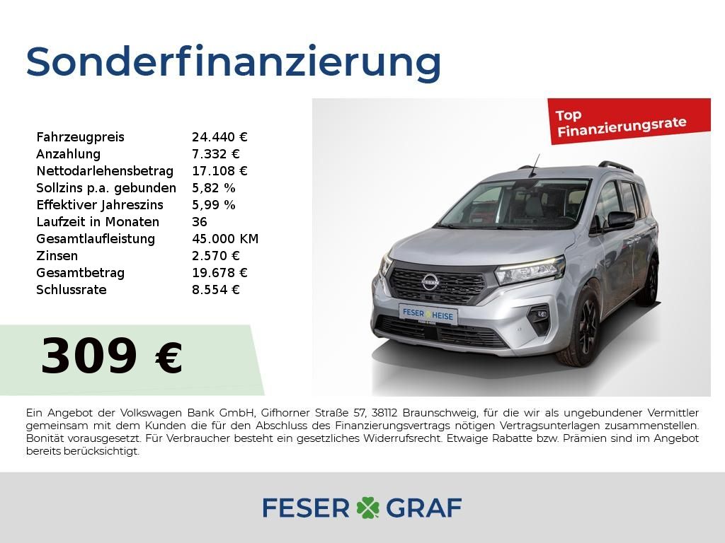 Bild des Angebotes Nissan Townstar Kombi, DIG-T 130, L1 Tekna LED*AroundVi