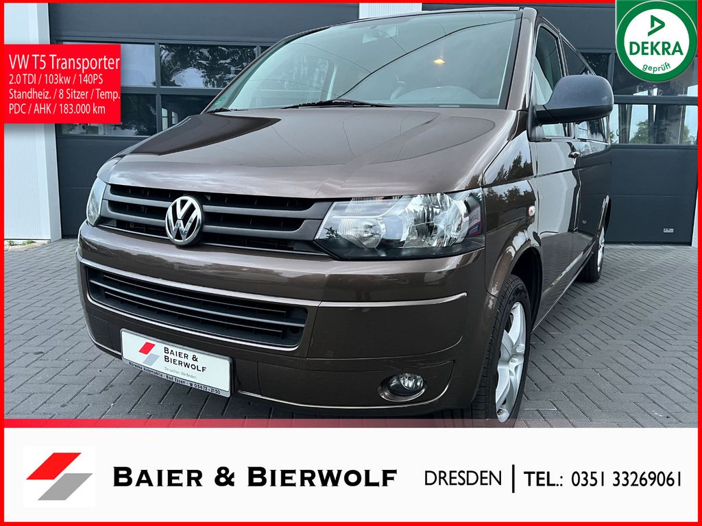 Bild des Angebotes Volkswagen T5 Transporter lang 8 Sitzer Standh. Tempo. AHK