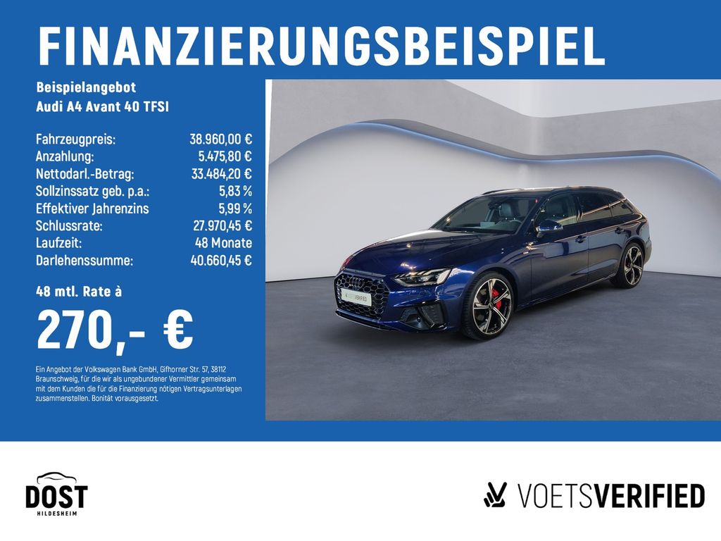 Bild des Angebotes Audi A4 Avant 40 TFSI S line MATRIX LED+NAVI+PANO+PDC
