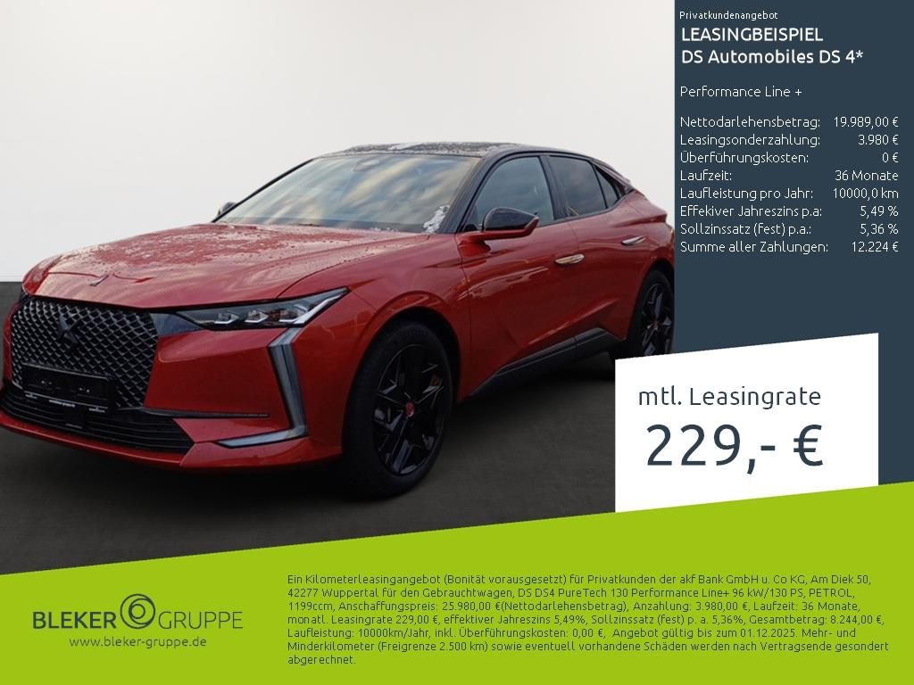 Bild des Angebotes DS Automobiles DS4 Performance Line +
