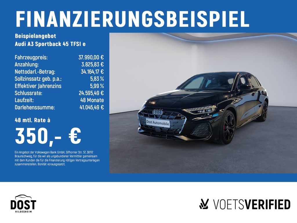 Bild des Angebotes Audi A3 Sportback 45 TFSI e S line DAB+KLIMA