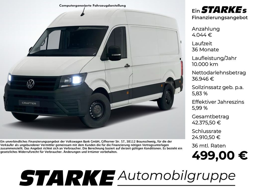 Volkswagen Crafter 35 Kasten 2,0 TDI MR HD L3H3  AHK Kamera
