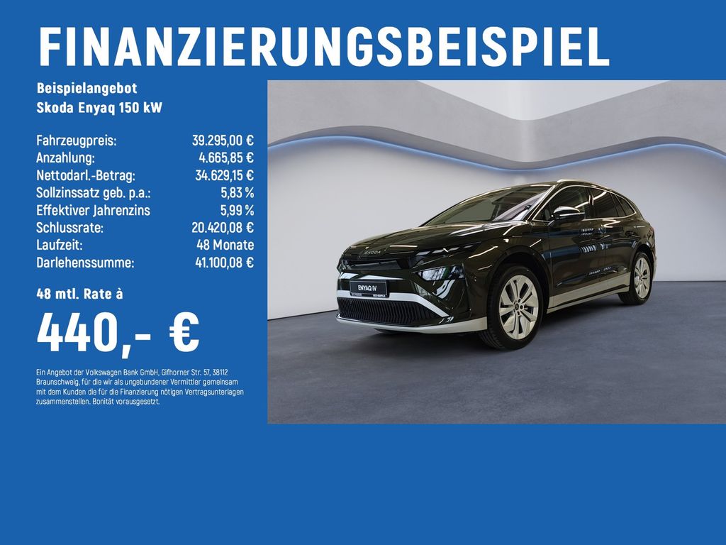Bild des Angebotes Skoda Enyaq 150 kW 60 Loft LED+PANO+AHK+NAVI+ACC+KAM