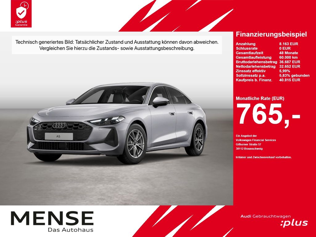 Bild des Angebotes Audi A5 Limousine TDI 150 kW S tronic Matrix ACC LED