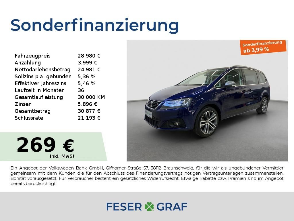 Bild des Angebotes Seat Alhambra XCELLENCE 1.4 TSI DSG AHK*RFK*PANO*NAVI
