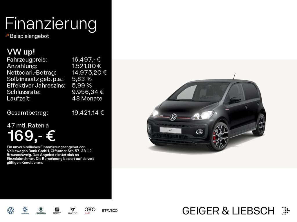 Bild des Angebotes Volkswagen up! 1.0 TSI GTI*NAVI*KAMERA*PDC*SHZ*KLIMA*DAB+