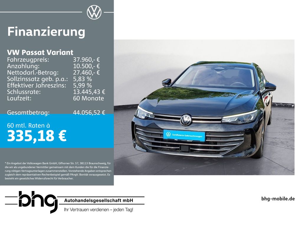 Bild des Angebotes Volkswagen Passat Variant 1.5 e-Hybrid DSG Business #AHK #H