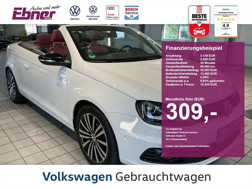 Bild des Angebotes Volkswagen Eos BLACK STYLE PREMIUM 2.0TSI DSG 1.HAND! KAMER