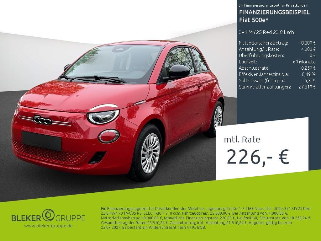 Bild des Angebotes Fiat 500e 3+1 MY25 Red 23,8 kWh