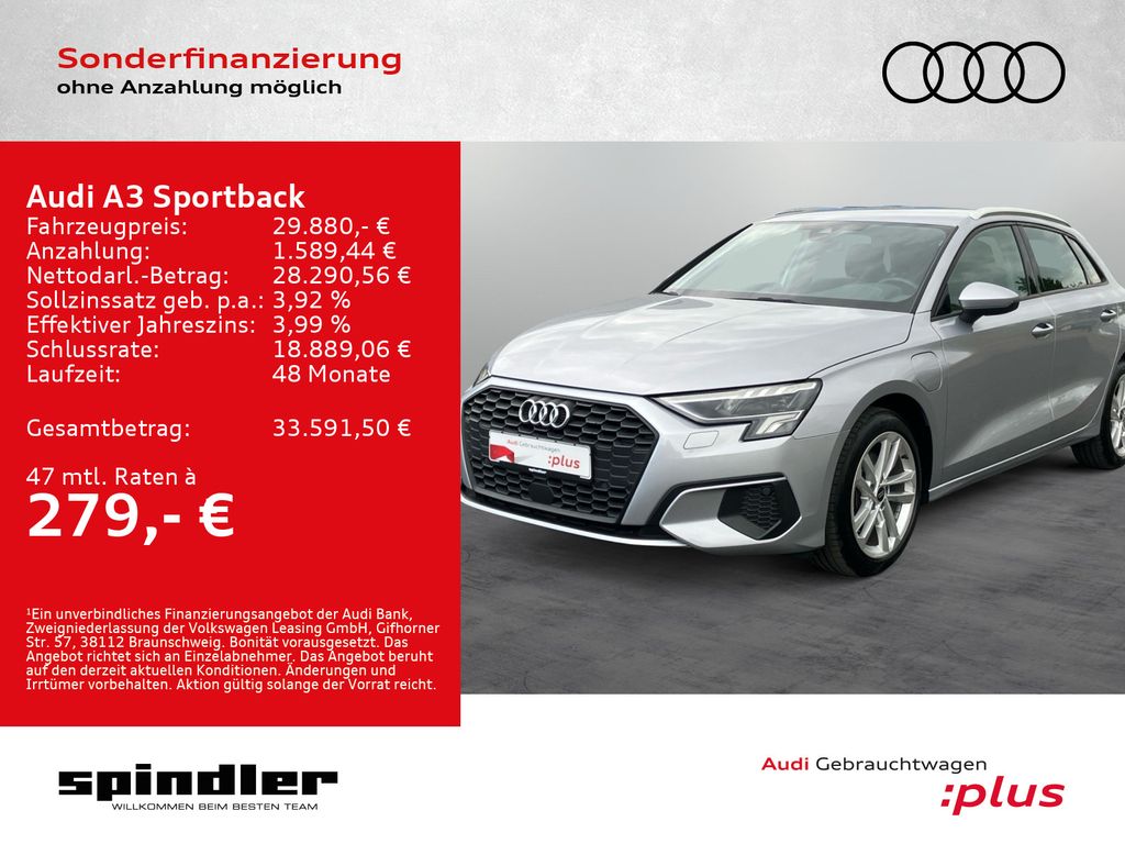 Bild des Angebotes Audi A3 Sportback 40TFSIe S-tronic/ CarPlay, LED, ACC