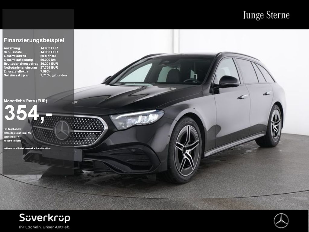 Bild des Angebotes Mercedes-Benz E 220 T d , AMG NIGHT AHK DISTR KAMERA PANO SPUR